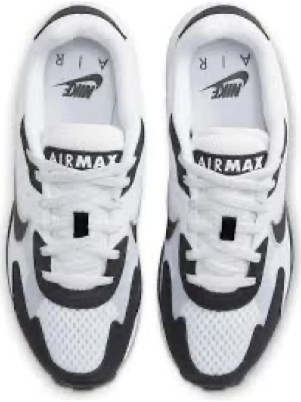 Nike White and Black Air Max Low-Top Sneakers